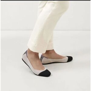 Rothy's The Square Tuxedo, Women's Slip-On Shoes Flats Size 8.5